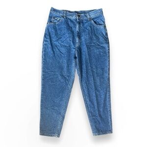 NWT‎ Vintage 90s Lee Medium Wash High Rise Tapered Leg Jeans Women’s Size 16 P